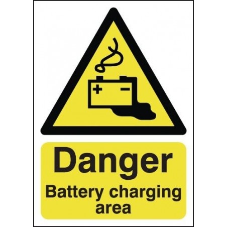 Buy your Danger Battery Charging Area Signs online at safety nigeria - Identify and warn visitors and staff of possible hazards