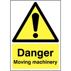 Buy your Danger Moving Machinery Sign online at safety nigeria - Identify and warn staff and visitors of moving machinery