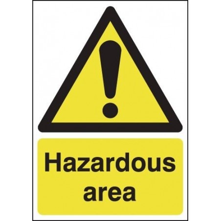 Buy your Hazardous Area Signs online at safety nigeria - Warn visitors and employees of potential hazards in and around the work