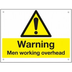 Buy your Warning Men Working Overhead online at safety nigeria - Clearly inform staff & visitors of work taking place overhead