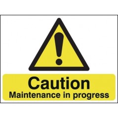 Buy your Caution Maintenance In Progress Two-Sided Hanging Sign online at safety nigeria - Warn staff and visitors that maintena