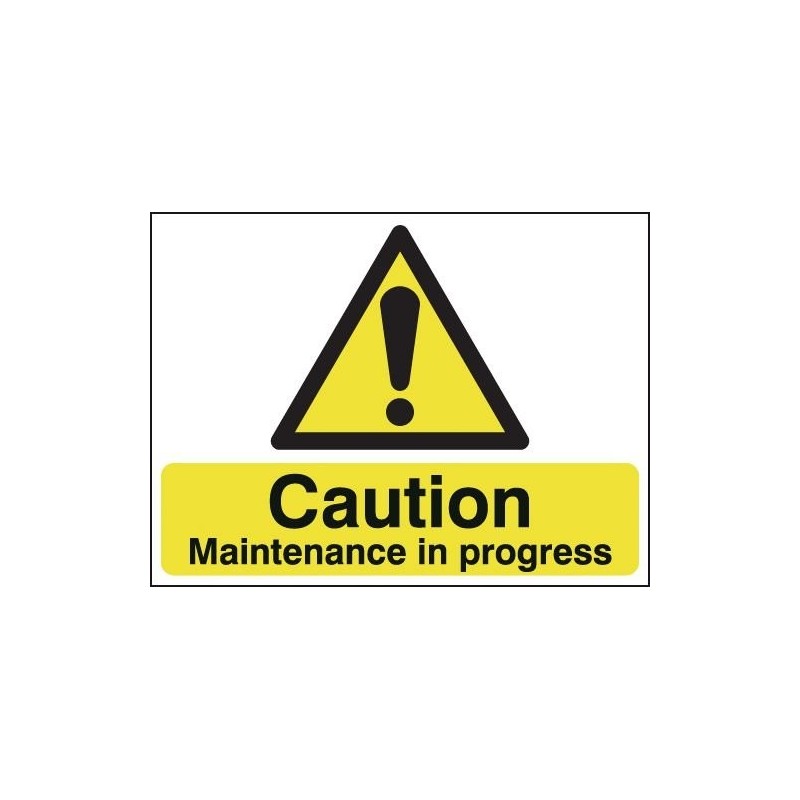 Buy your Caution Maintenance In Progress Two-Sided Hanging Sign online at safety nigeria - Warn staff and visitors that maintena
