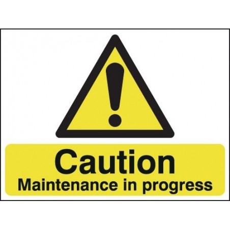 Buy your Caution Maintenance In Progress Two-Sided Hanging Sign online at safety nigeria - Warn staff and visitors that maintena