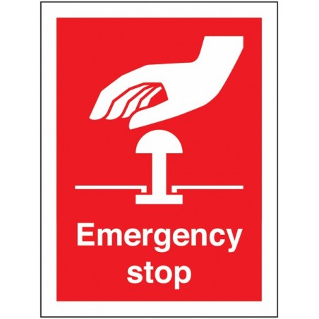 Buy your Emergency Stop Sign online at safety nigeria - Clearly highlight where any Emergency Stop Push Buttons are - Order from