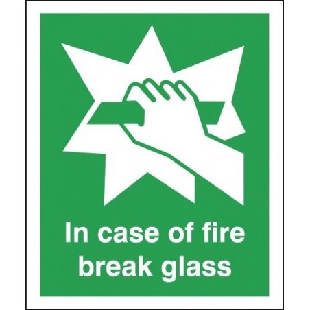 Buy your In Case Of Fire Break Glass Signs online with Safety nigeria - Clearly identify the location of your fire alarm