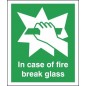Buy your In Case Of Fire Break Glass Signs online with Safety nigeria - Clearly identify the location of your fire alarm