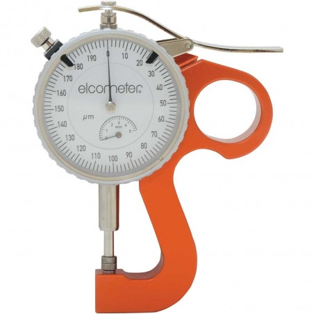 Elcometer 124 Thickness Gauge is used to measure the peak-to-valley height of a surface profile moulded in the Elcometer 122 Tes