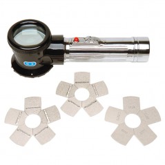 Elcometer 127 Keane-Tator Surface Comparators are available in sand, shot or grit surface profiles and are ideal for use with an