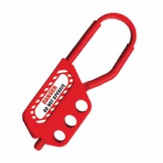 Order your Non- Conductive Nylon Hasp - 3 Holes, 6mm Shackle, 45mm Thickness - Flexible lockout hasp that doesn’t conduct electr