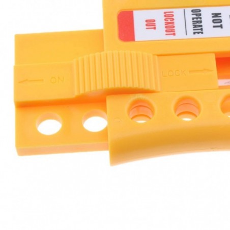 Insulated Lockout Slider Hasp - 4 Holes