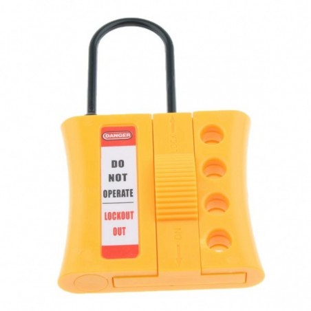 Order your Insulated Lockout Slider Hasp - Insulated Lockout Slider Hasp - 4 Holes, 1.5mm, 3mm, 6mm and 8mm Shackle from major d