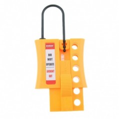 Order your Insulated Lockout Slider Hasp - Insulated Lockout Slider Hasp - 4 Holes, 1.5mm, 3mm, 6mm and 8mm Shackle from major d