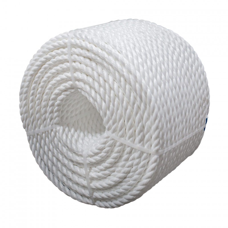 3- Strand Polypropylene Monofilament Rope - Marine Rope - Buy - Supplier  Color White Rope Size IMPA 210201 POLYPROPYLENE ROPE 8mm 3-strand coil of  200 mtr.