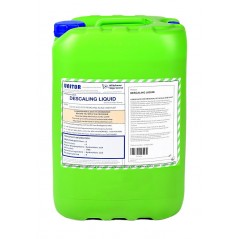 Descaling Liquid is a liquid acid containing descaling accelerators corrosion-inhibitors and wetting agents. It is an acid chemi