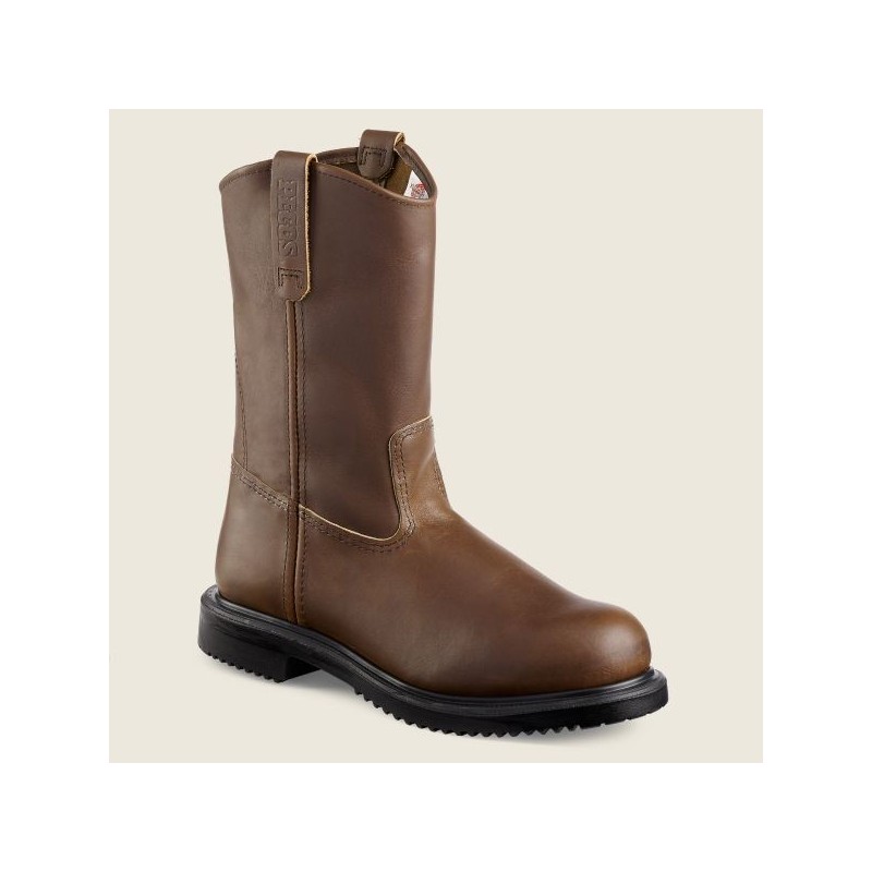 red wing pull on safety toe boots