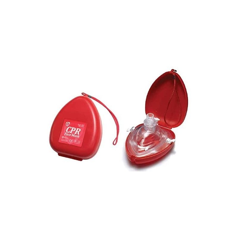 Pocket cpr resuscitation face mask with valve first aid shop online
