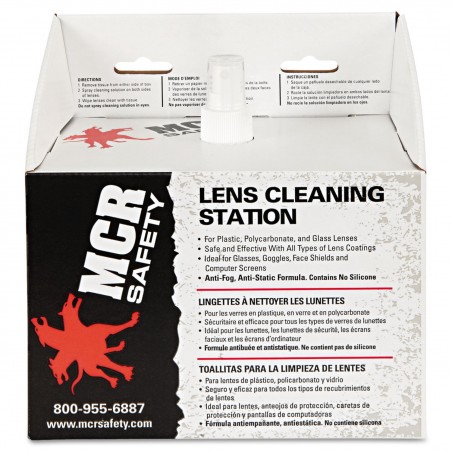 MCR LCS1 Disposable Safety Glasses Lens Cleaning Station