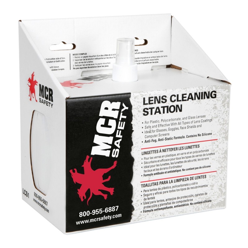 Buy MCR LCS1 Disposable Safety Glasses Lens Cleaning Station Eye Care