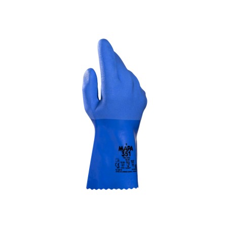 Telsol 351 Oil, chemical Resistant Protective Cotton Interlock Glove