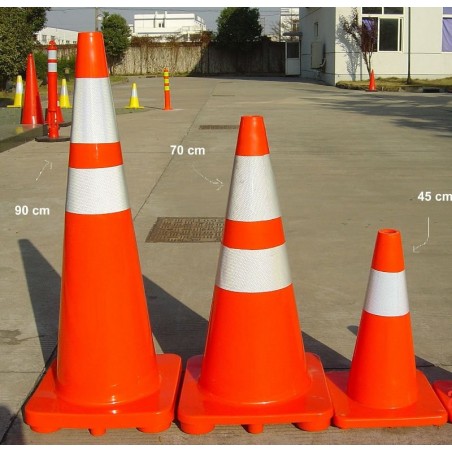 Reflective Flexible Orange Plastic Road Traffic Cones