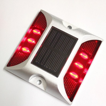 Aluminum Cat eyes IP68 Reflective Waterproof LED Solar Powered Road Stud Light Ground Light