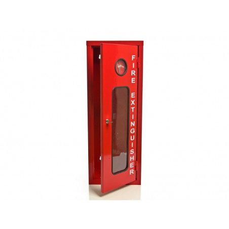 Red Break Glass Fire Extinguisher Cabinet