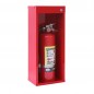 Red Break Glass Fire Extinguisher Cabinet