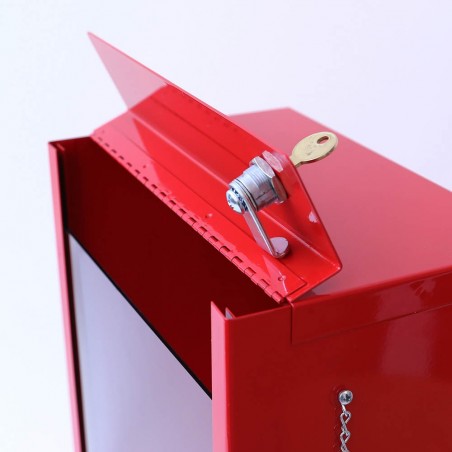 Red Break Glass Fire Extinguisher Cabinet