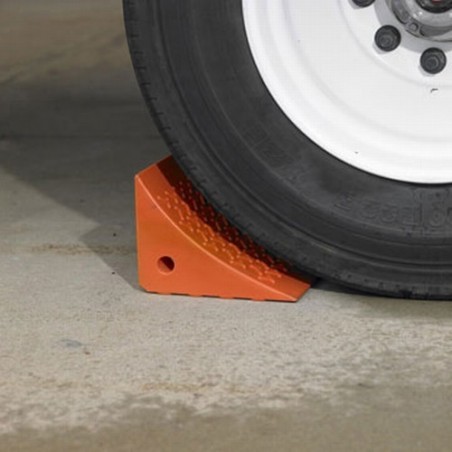 Orange Urethane Wheel Chock