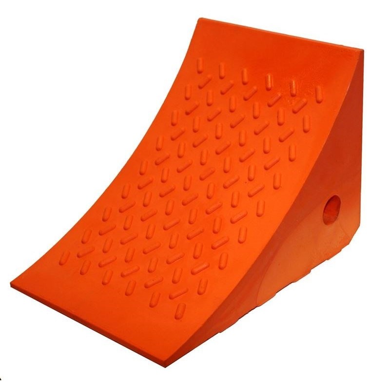 Orange Urethane Wheel Chock - Loading Dock - Buy Online - Supplier ...