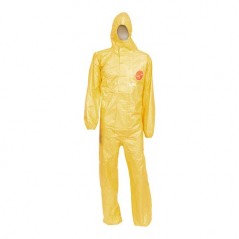 Dupont Tychem 2000 C Yellow Chemical Coverall model CHA5 TCCHA5TYL00