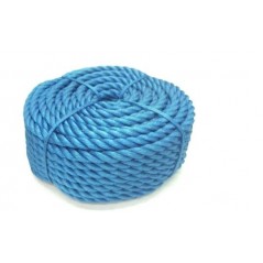 3 Strand Twisted Polypropylene Mooring Rope blue