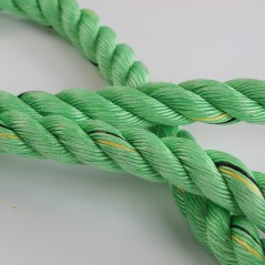3 Strand Twisted Polypropylene Mooring Rope green