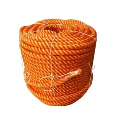 3 Strand Twisted Polypropylene Mooring Rope orange