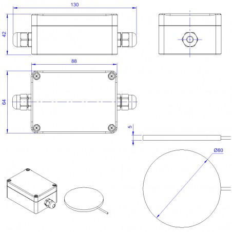 Evikon E2007-HF Heat Flux Transmitter