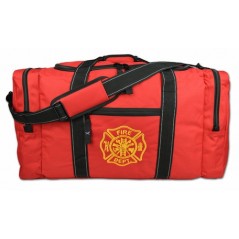 DELUXE FIREFIGHTER TURNOUT GEAR BAG RED