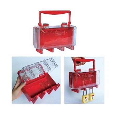 Portable and Transparent Acrylic Group Lockout Boxes BAN-X18