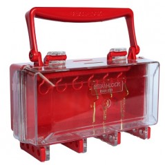 Portable and Transparent Acrylic Group Lockout Boxes