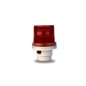 360 Red LED Barricade Safety Solar Light w/ 2in Screw Base