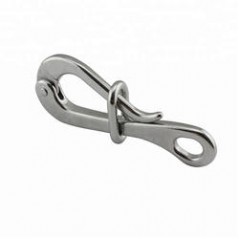 4 Inch Quick Release Eye 316 Stainless Steel Locked Rectangle Ring Folding Pelican Hook For Fishing Vessel