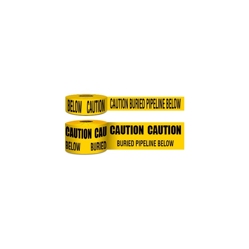 CAUTION BURIED PIPELINE Warning Tape