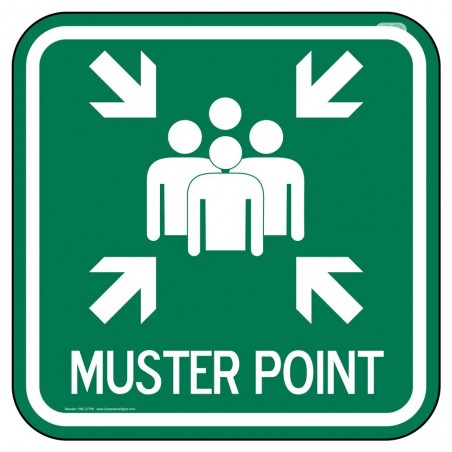 Muster point sign