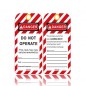 Danger "Red and White" Lockout Tag out