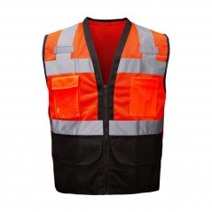 A-SAFETY High Visibility Vest with 7 Pockets
