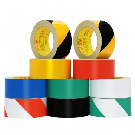 Waterproof Black and Yellow Adhesive Safety Conspicuity Reflector Tape