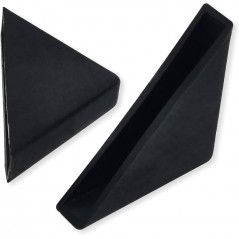 6mm (1/4 inch) Black Triangle Shape Plastic Glass Corner Protectors