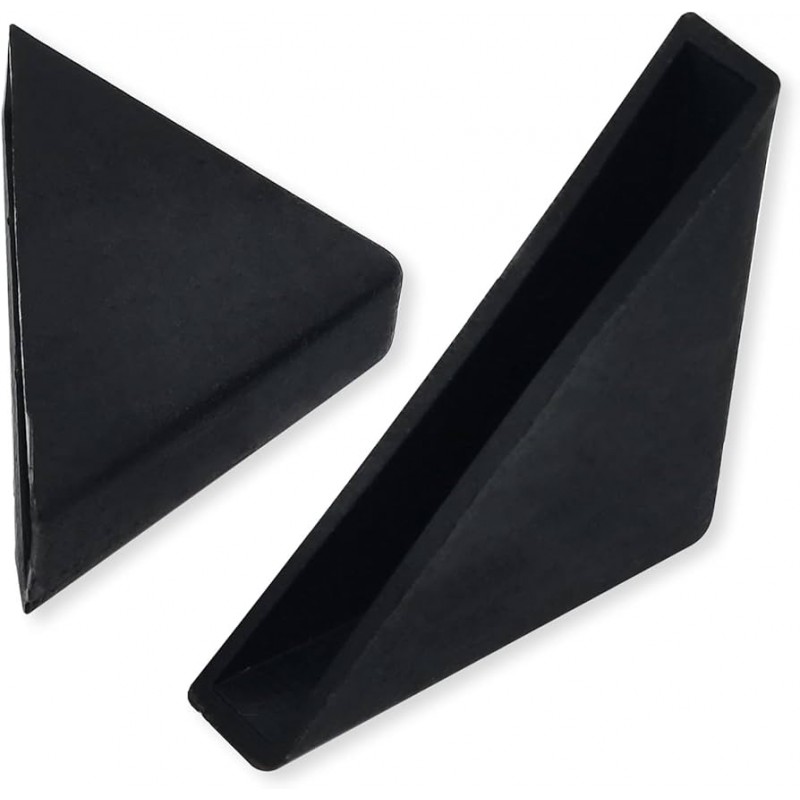 6mm (1/4 inch) Black Triangle Shape Plastic Glass Corner Protectors 6mm (1/4 inch) Black Triangle Shape Plastic Glass Corner Protectors