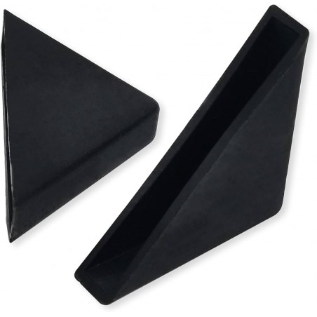 6mm (1/4 inch) Black Triangle Shape Plastic Glass Corner Protectors