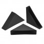 6mm (1/4 inch) Black Triangle Shape Plastic Glass Corner Protectors