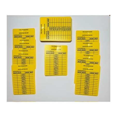 Durable 4-Year Plastic Inspection Tags